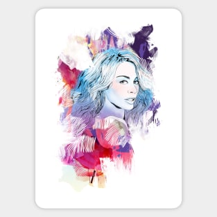 Kylie Minogue portrait Sticker